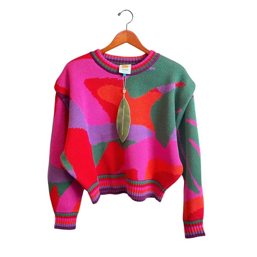 FARM Rio Multicolor Crew Neck Sweater - Picture 9 of 10